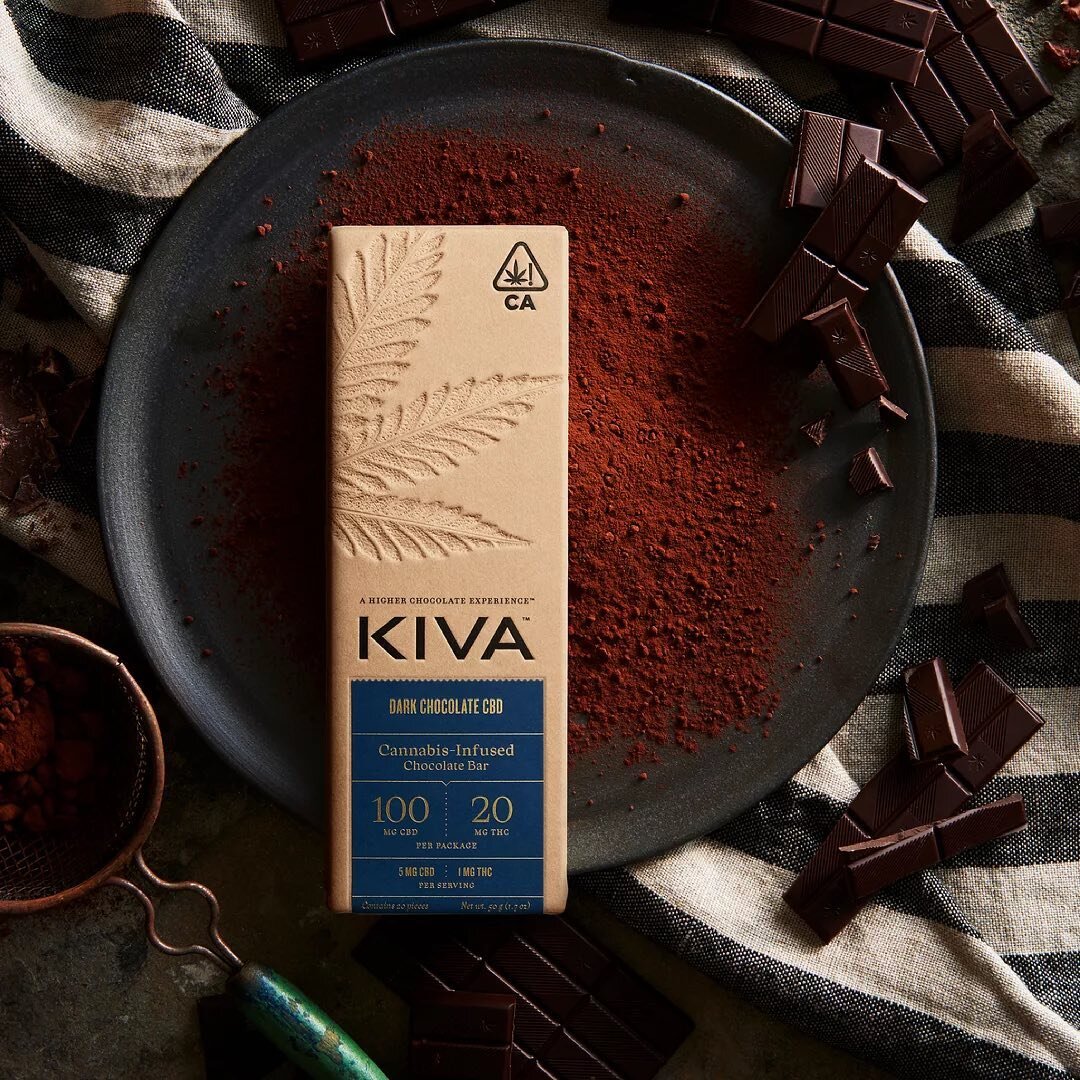 Sweet tooth? Try Kiva Confections cannabis infused chocolate to satisfy your cravings 😋 🍫