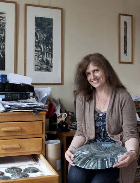 Anne Desmet in her studio