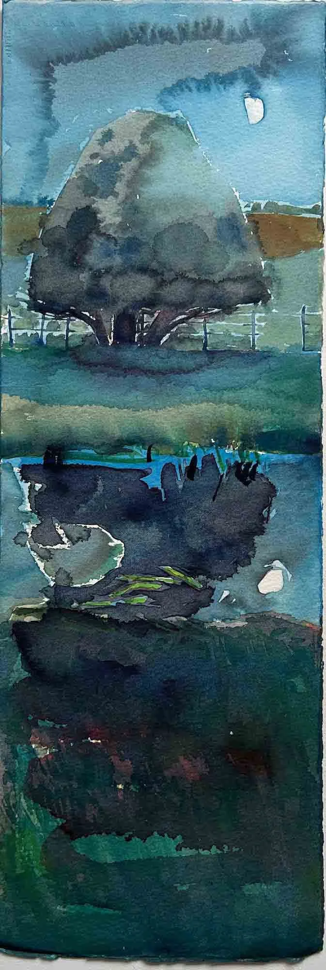 Frances Hatch - Holm Oak. Lavant Moon. West Dean