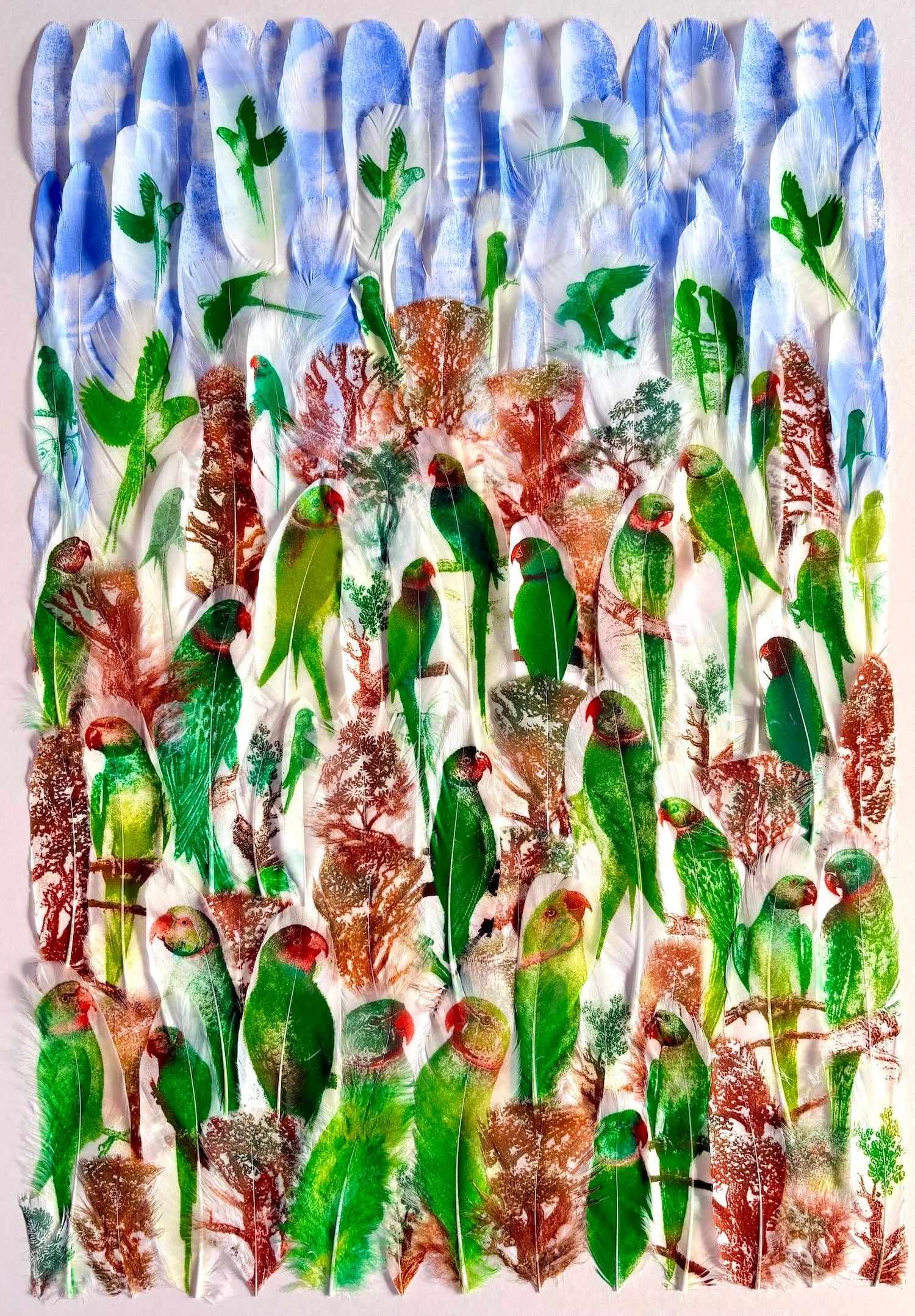 Rebecca Jewell - Roosting Parakeets