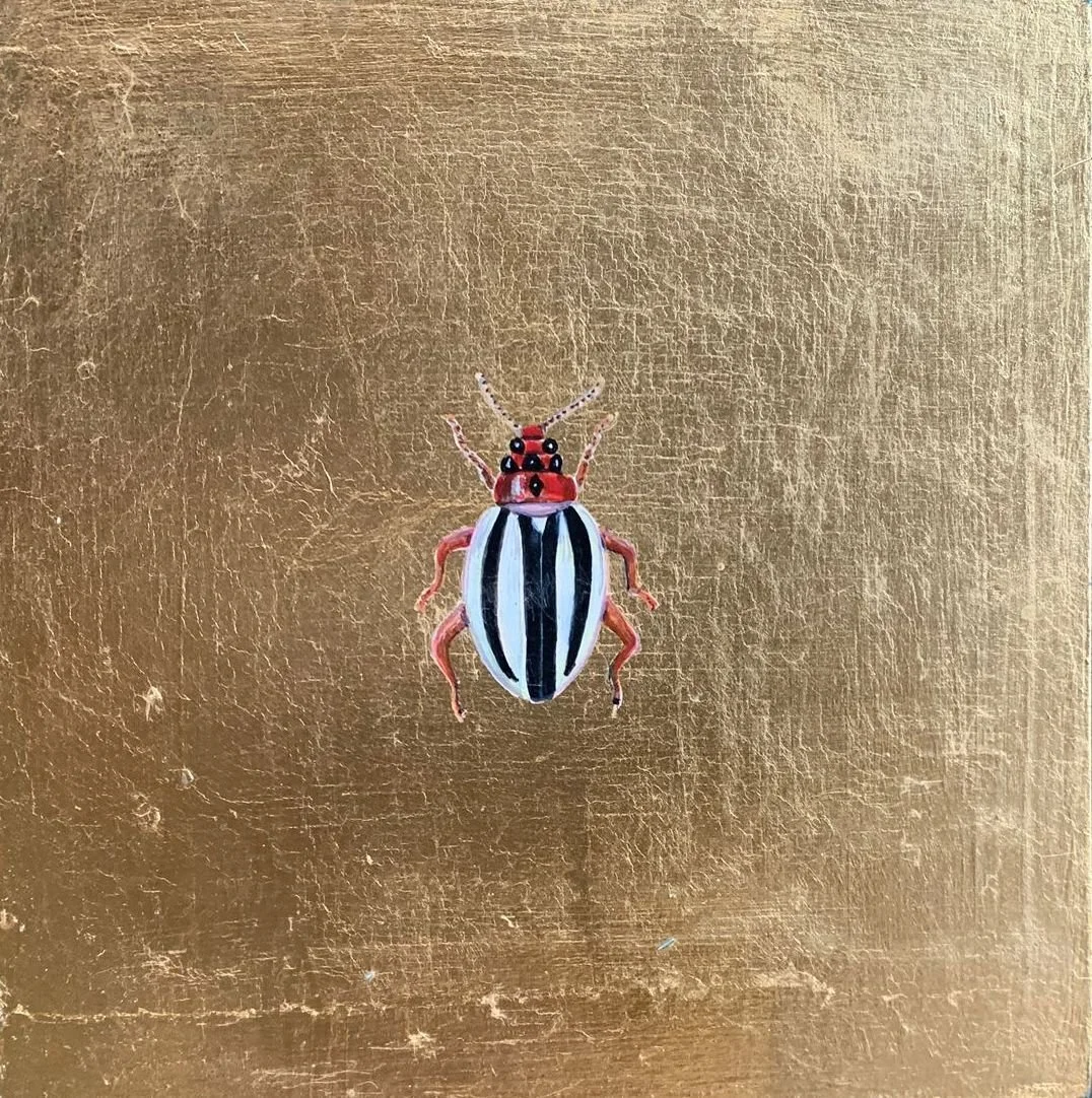 Mariella Baldwin - Red and White Beetle