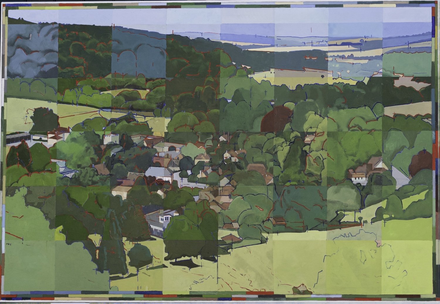 Flying over Singleton. 107x155cms. Oil on Linen. 2025.jpg