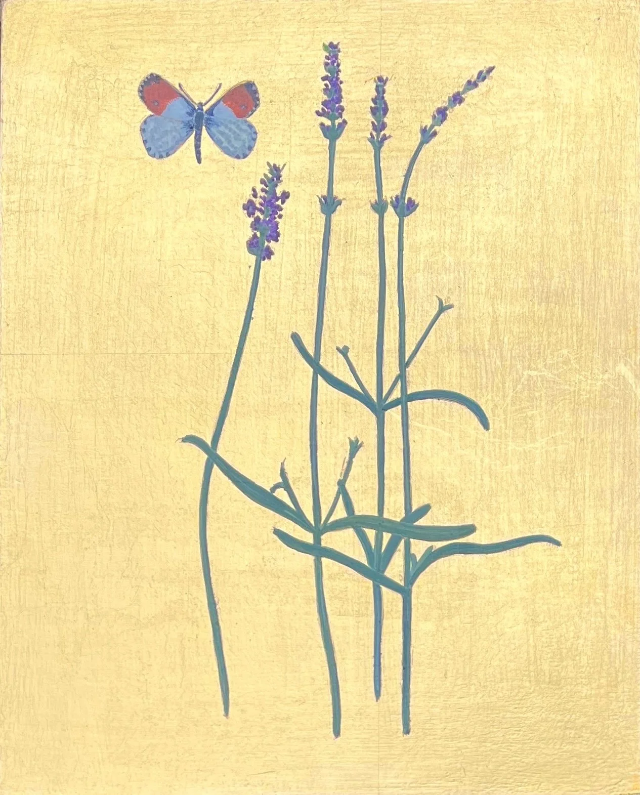 Baldwin.Orange Tip Butterfly with Lavender.Kevis.jpeg