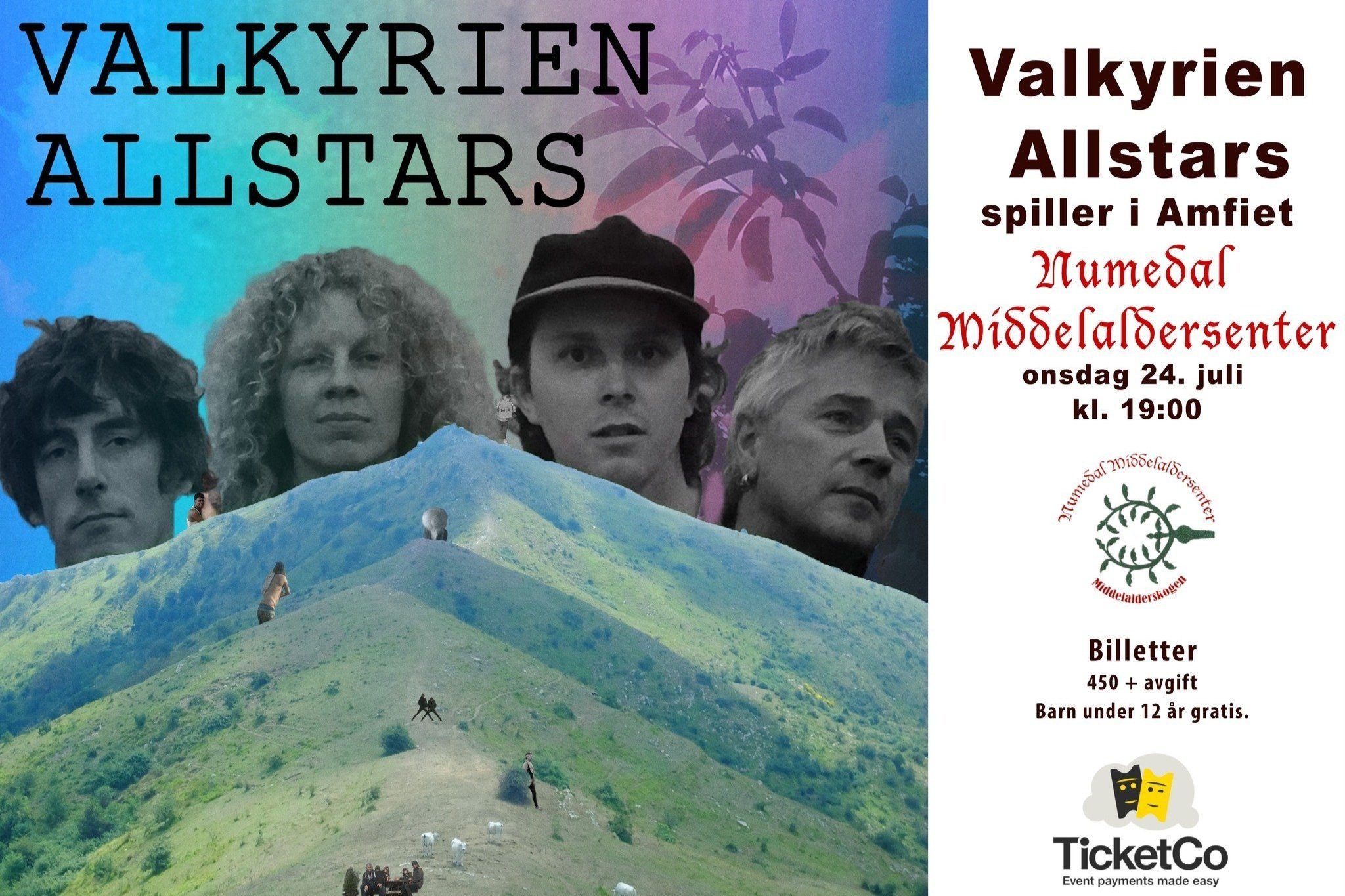 Konsert med Valkyrien Allstars i Numedal Middelaldersenter