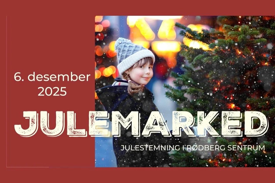 Julemarked i Rødberg sentrum