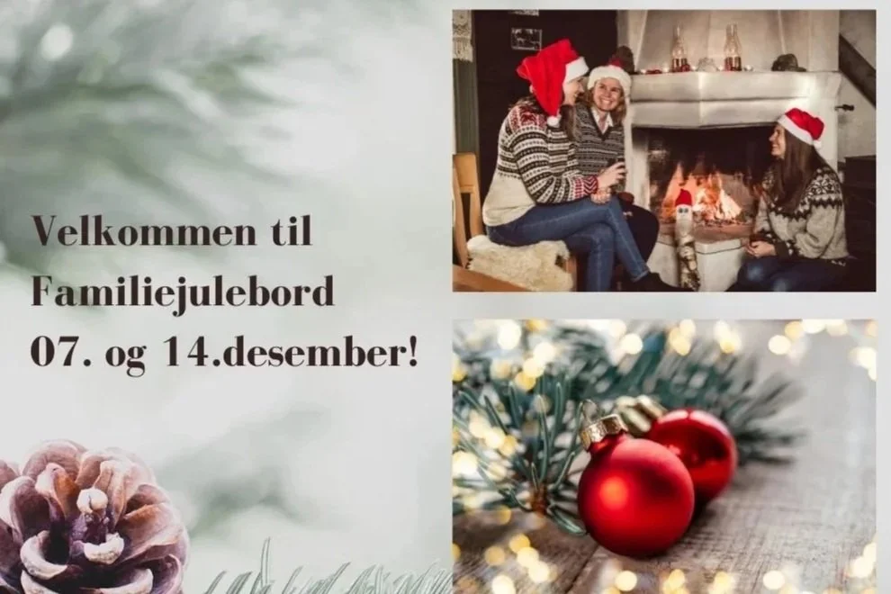 Familiejulebord hos Søstrene Storaas