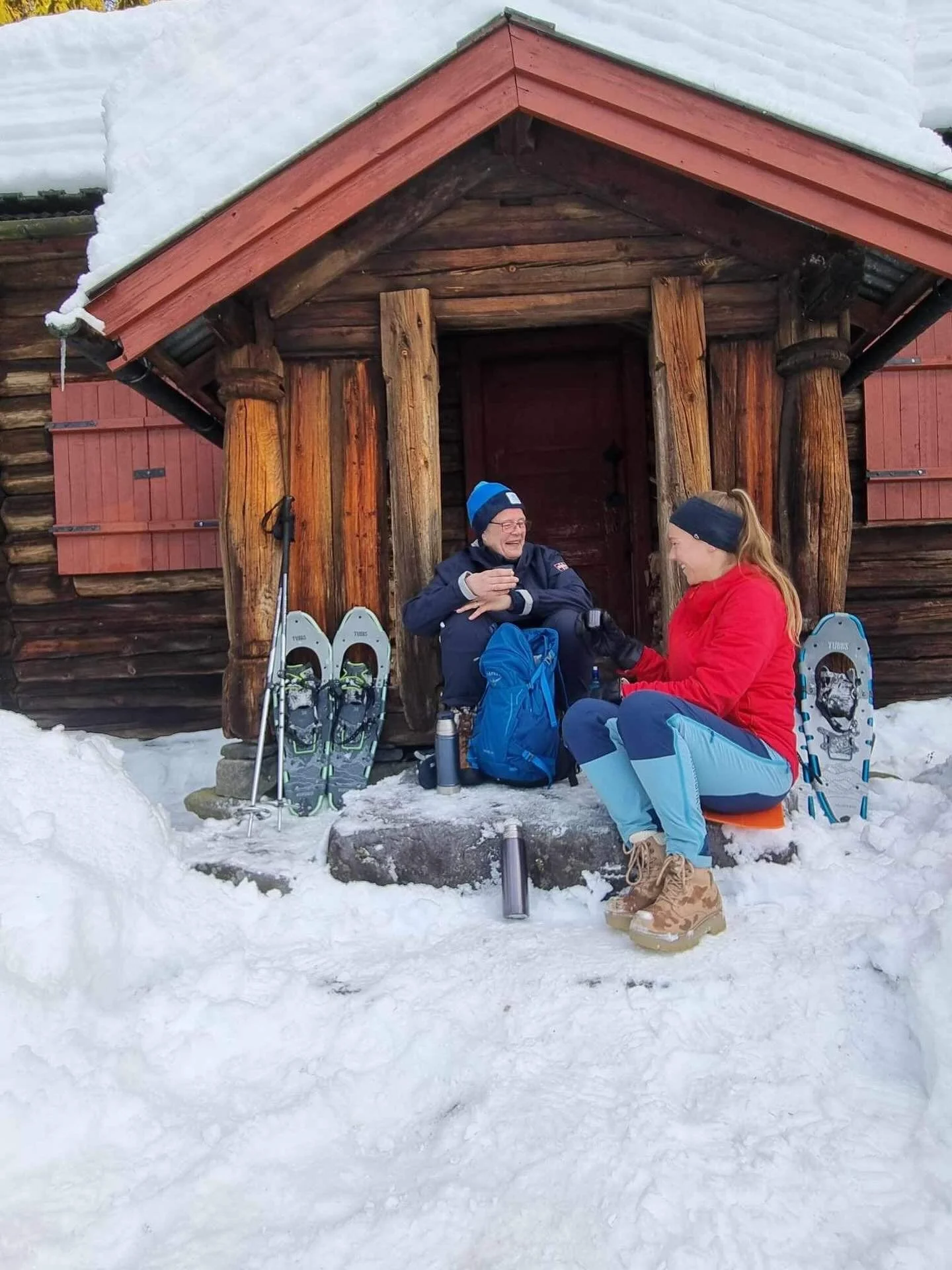 Snart nok sn&oslash; til &aring; ta fram trugene 🤗#trugeriflesbergogblefjell #flesberg #friluftsbua