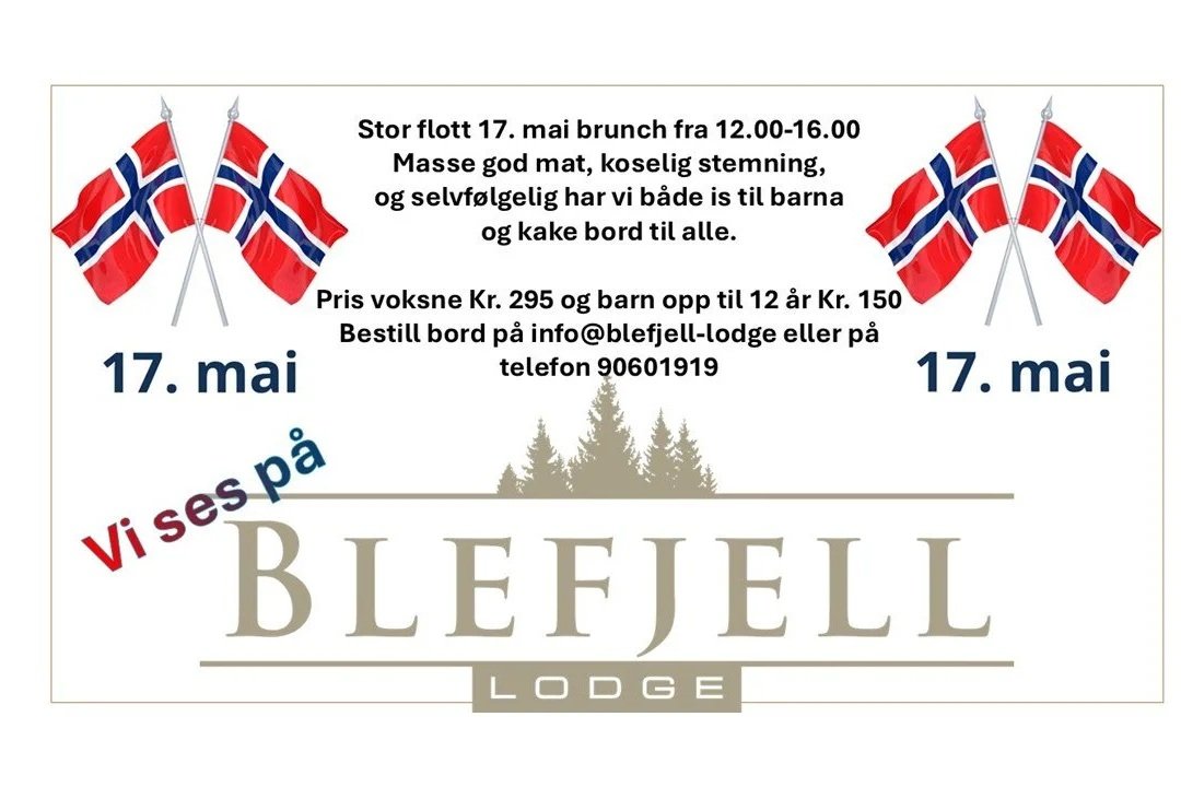 Stor 17. mai brunch på Blefjell Lodge