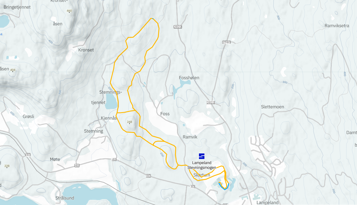 Sjekk løypestatus på skisporet.no