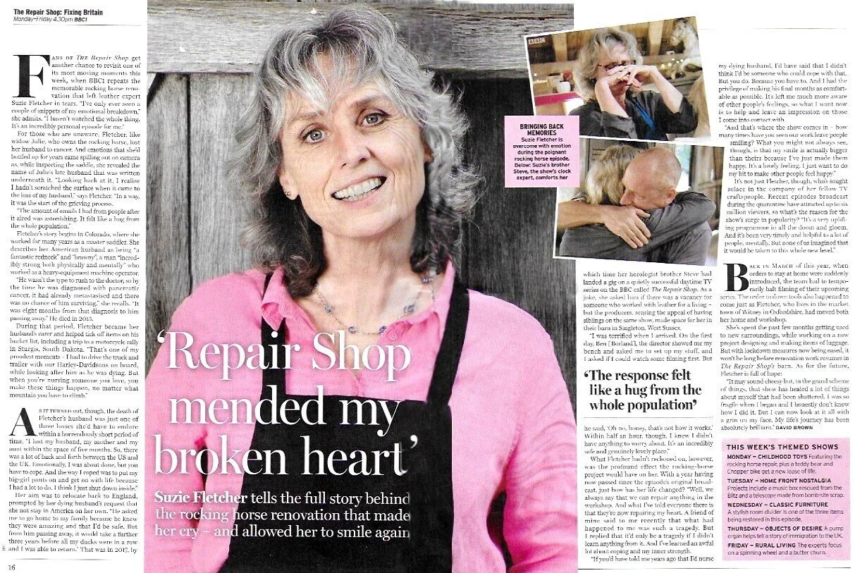 Moving Article about Suzie Fletcher from The Repair Shop