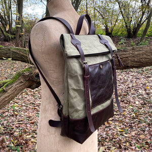 leather backpack clare