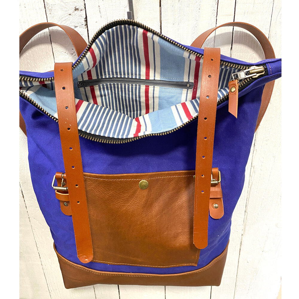Waterproof canvas and leather rucksack — Rosanna Clare Leather Workshops