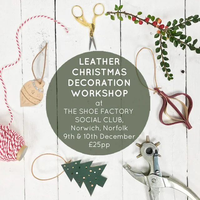 Leather christmas decorations