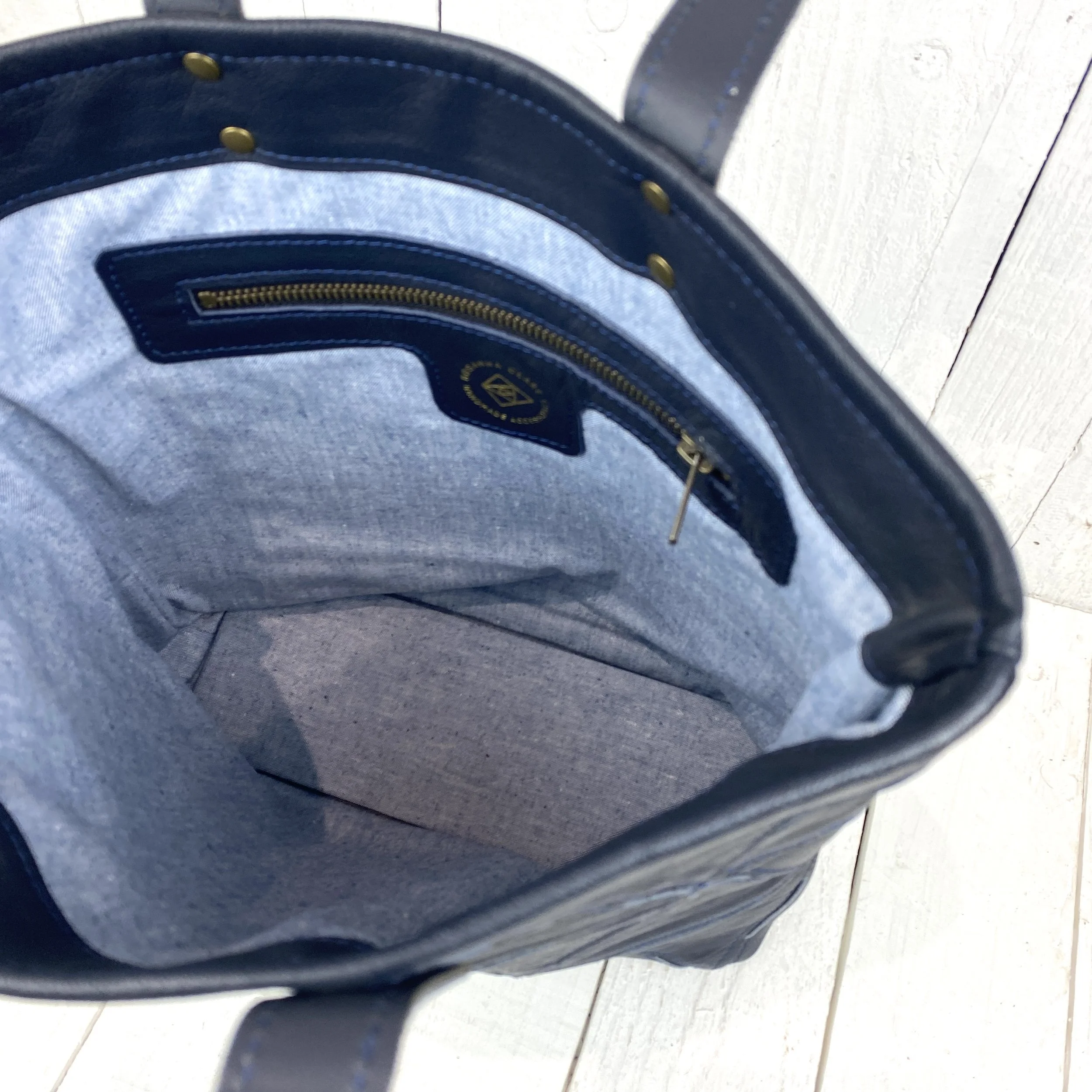 modern leather patchwork design