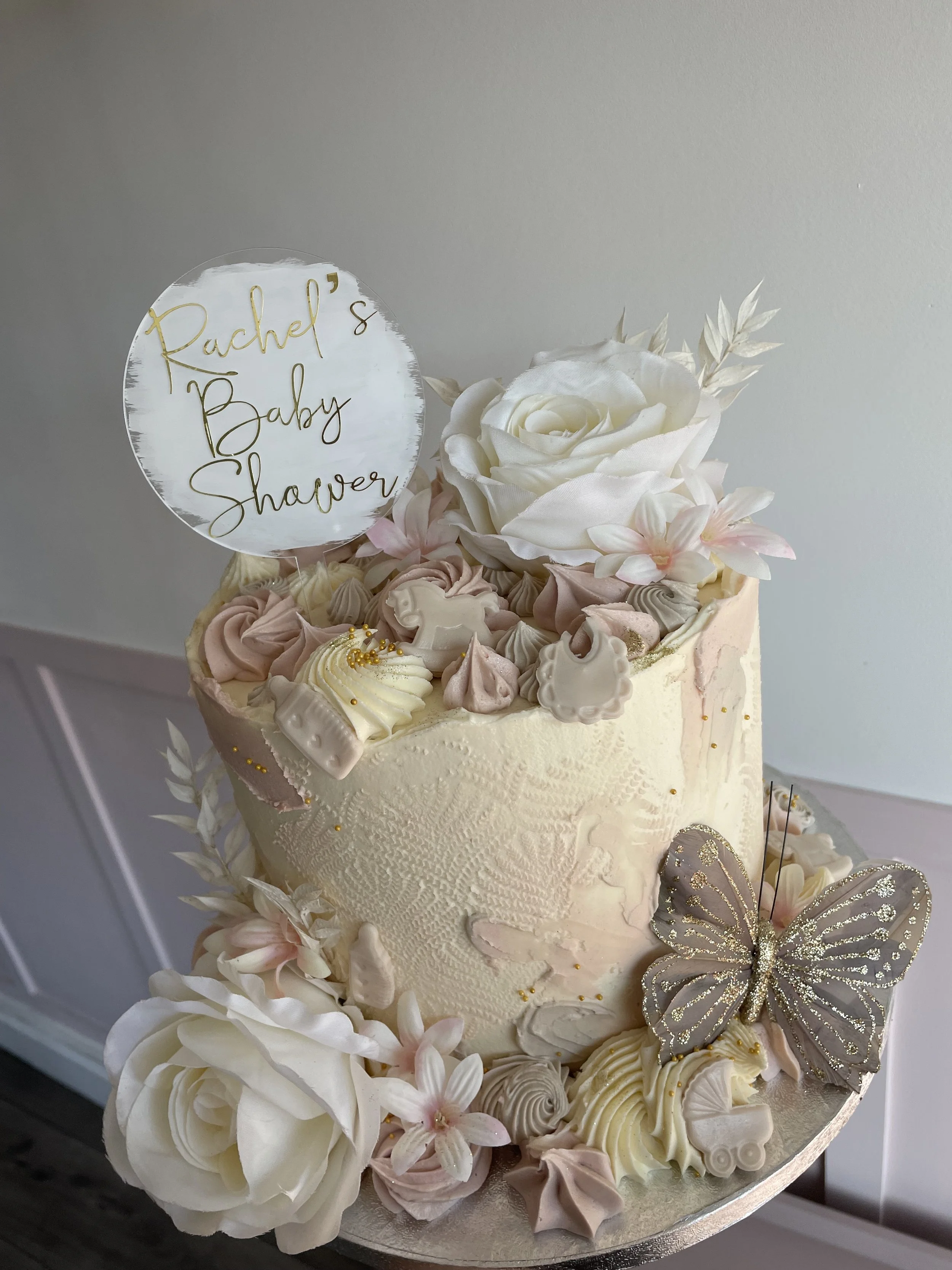 Subtle Pink Baby Shower Cake
Cake Code 013