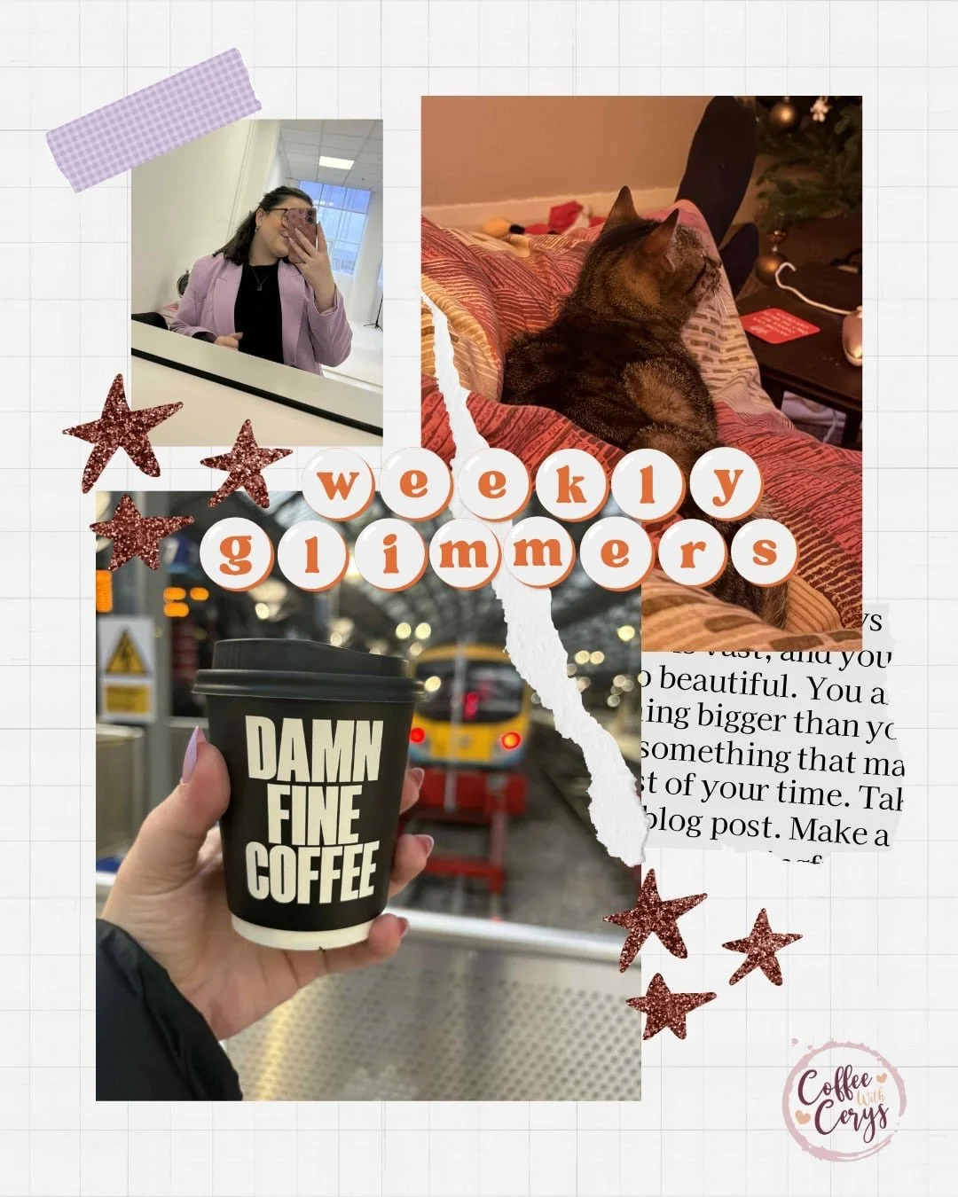 A bit more of a positive week this week with a bit less illness (although I might have jinxed it as we&rsquo;re not feeling 100% today).

Toddler also met Santa this week after he&rsquo;d been asking constantly to &ldquo;cuddle Santa&rdquo;. He got a