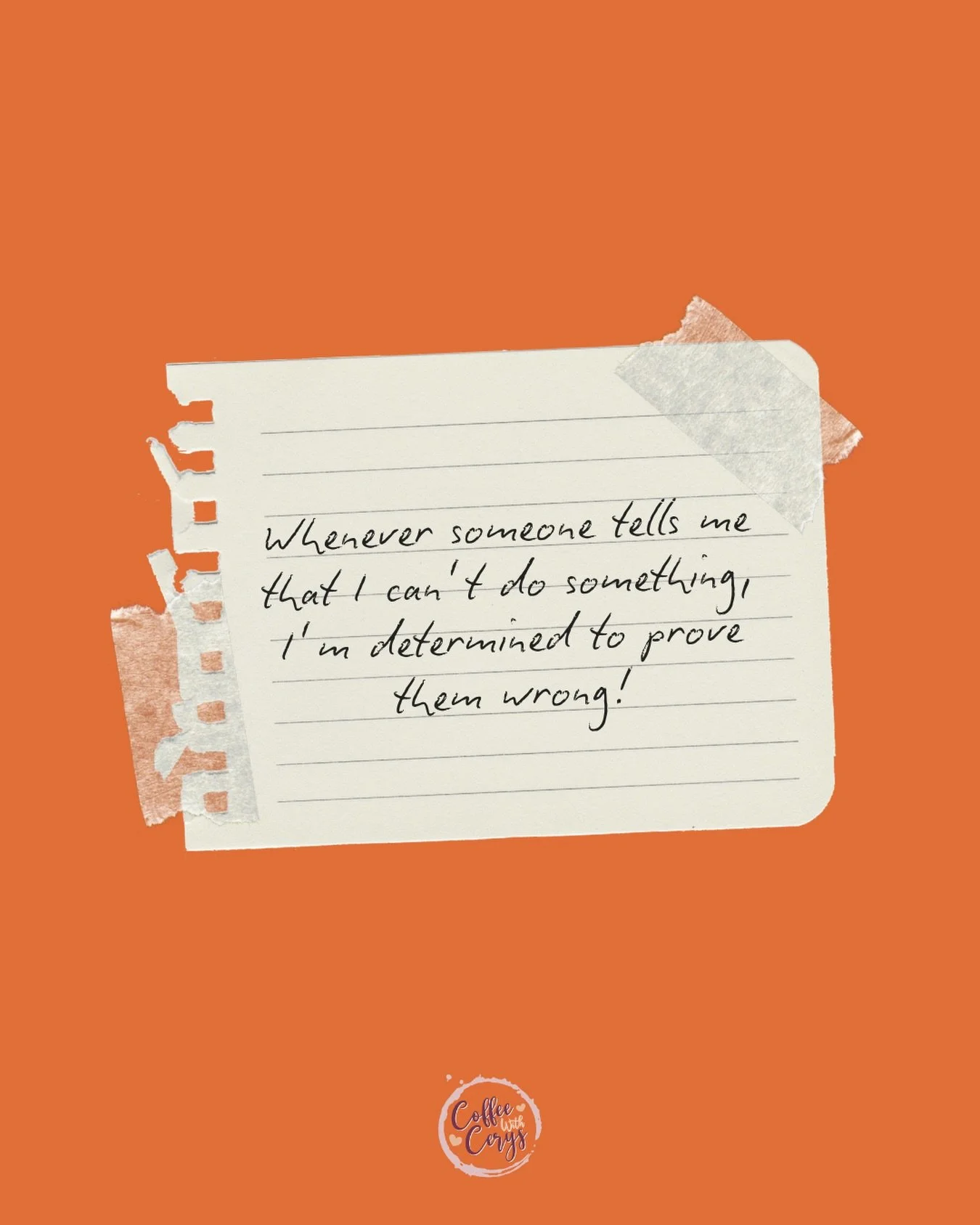 Whenever someone tells you that you can&rsquo;t do something, it&rsquo;s easy to let it stick. To let their words weigh you down.

But what if you used it as fuel instead? What if every &ldquo;you can&rsquo;t&rdquo; made you even more determined to p