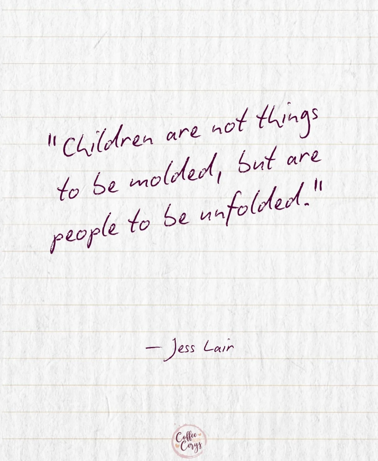 I read this quote and immediately thought about how much of parenting is a balancing act⚖️

Because of course we want to protect our children.

We want to save them from heartbreak, disappointment, rejection, mistakes and all of the things that have 