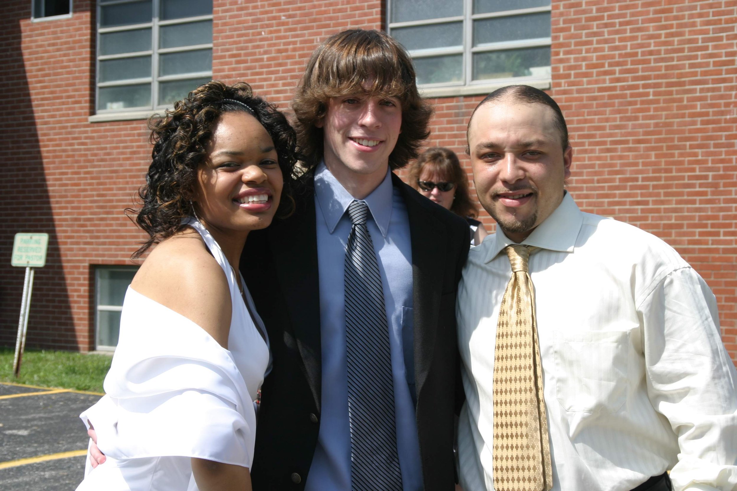 Mike, younger brother and wife on Wedding Day.jpg