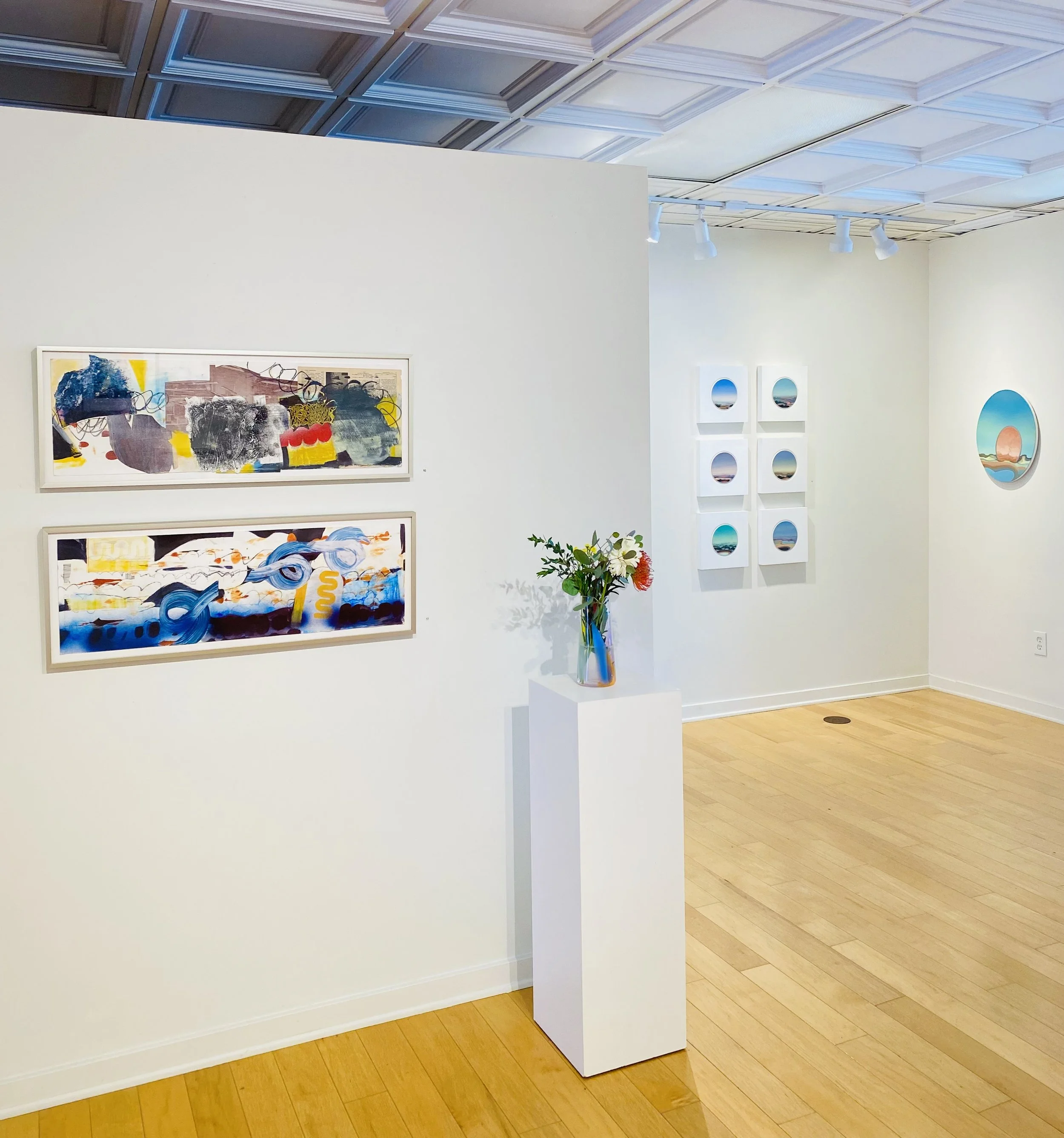 Installation of work by Melissa Zarem and Jeff Quinn