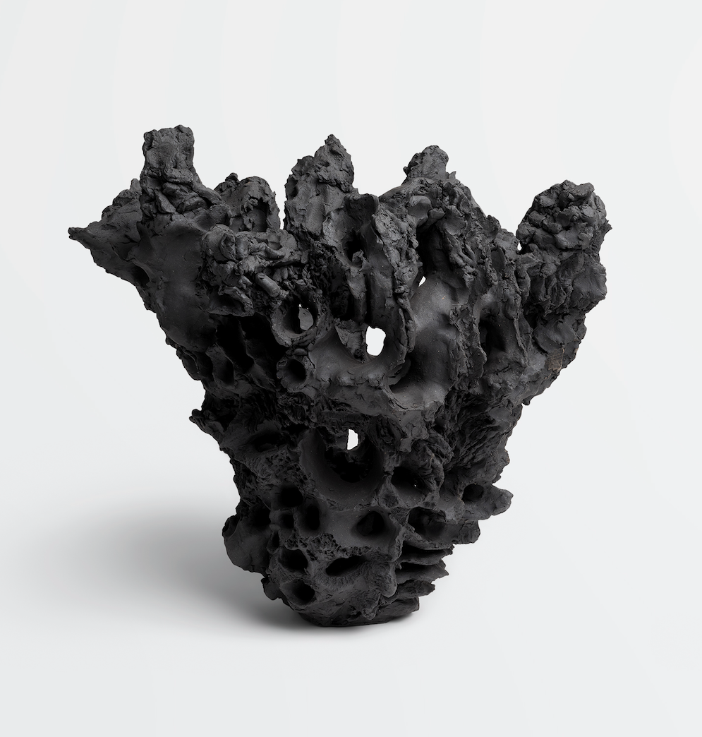 Jennie Wilde, Mountain Scape (side), 15" x 14" x 13", ceramic stoneware, 2026