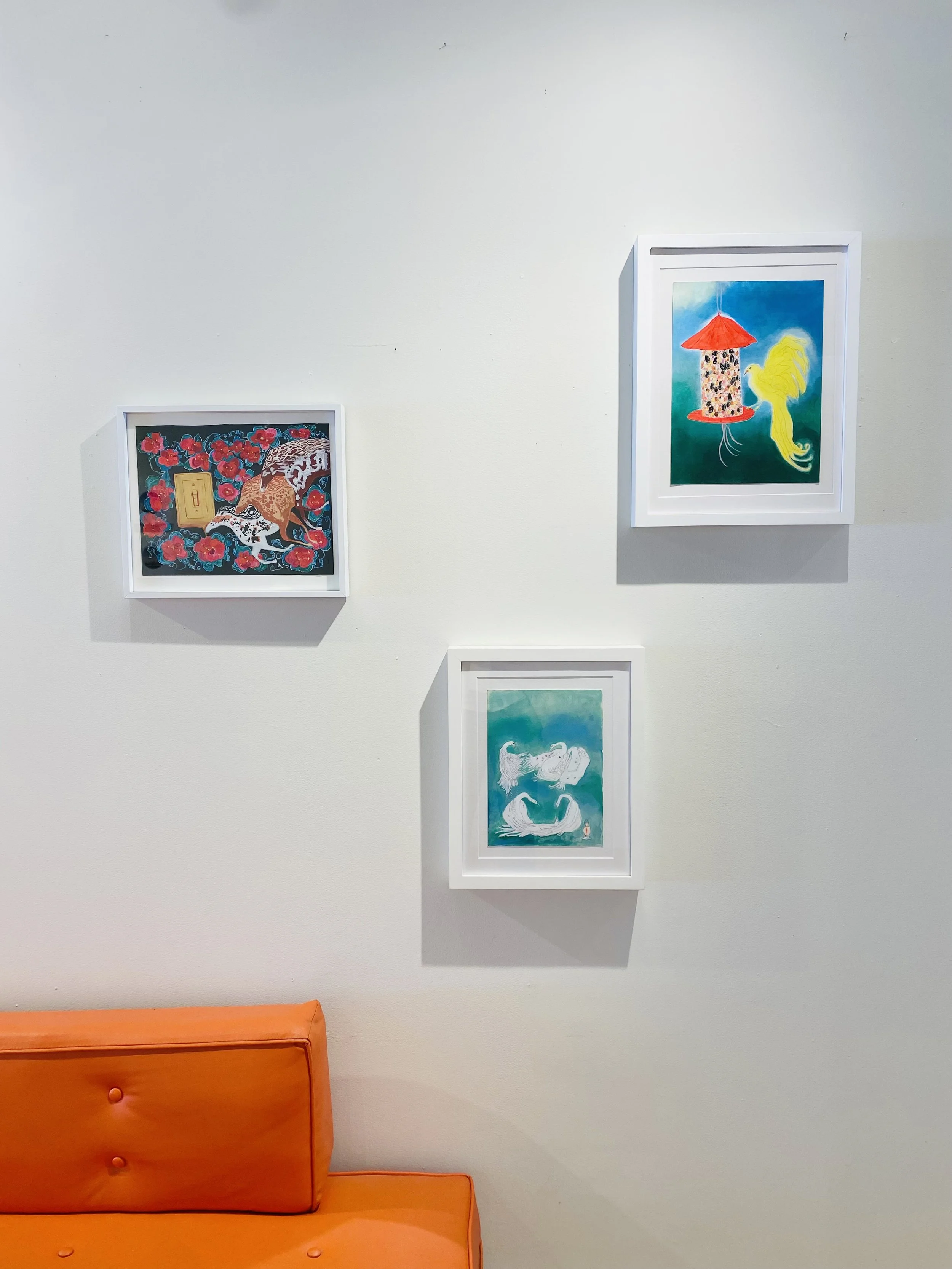 Installation of work by Suzanne Kiggins