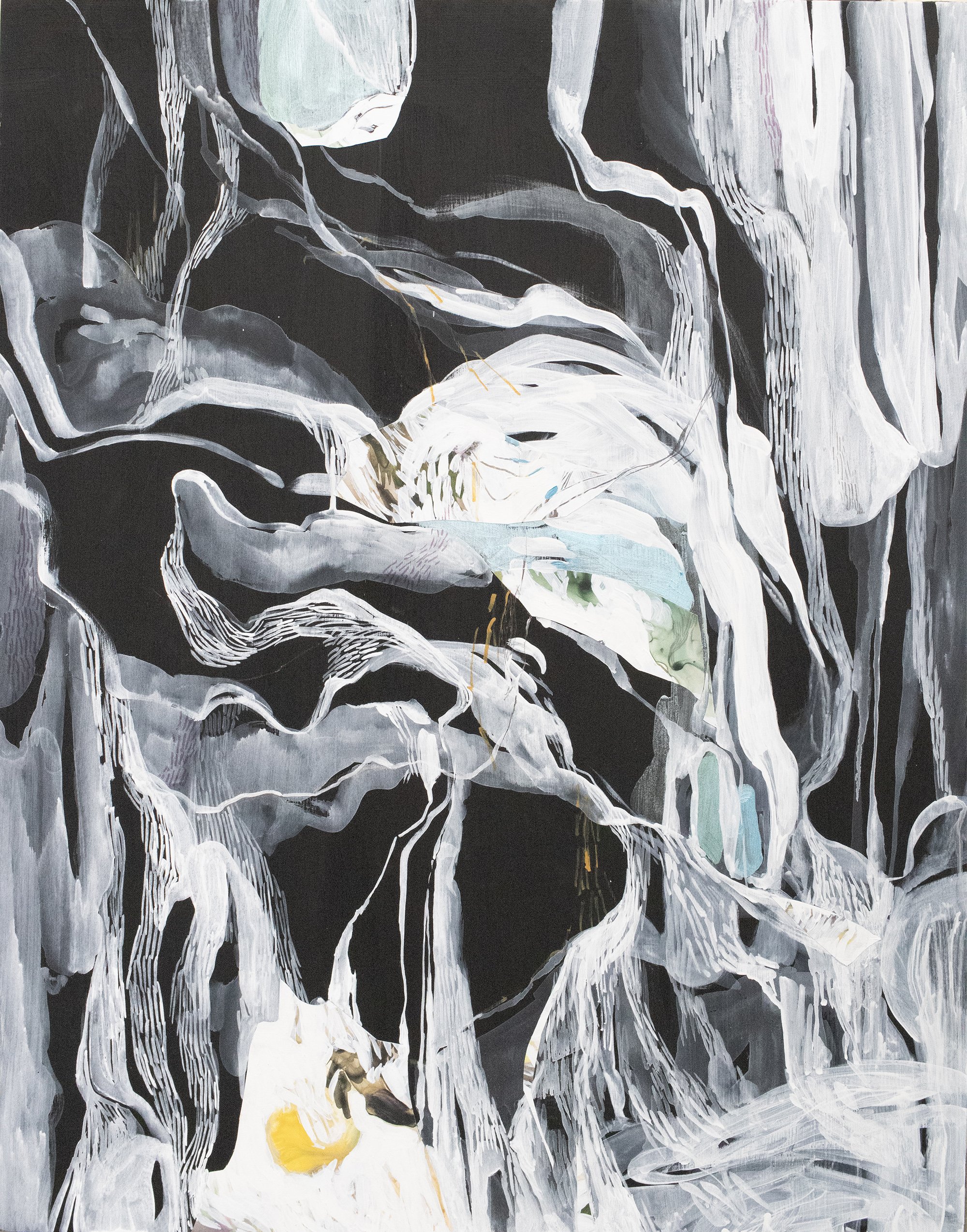 Masha Ryskin, Fleeting Memory, 30" x 24", mixed media on panel, 2026