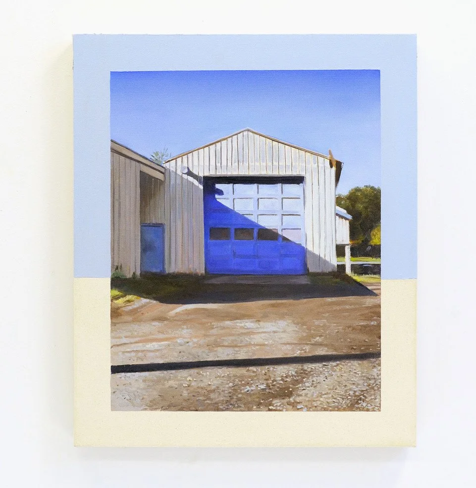 Stephen Alexander, Clark, Morning Light (Blue Door), 22" x 18 1/4", oil on canvas, 2026