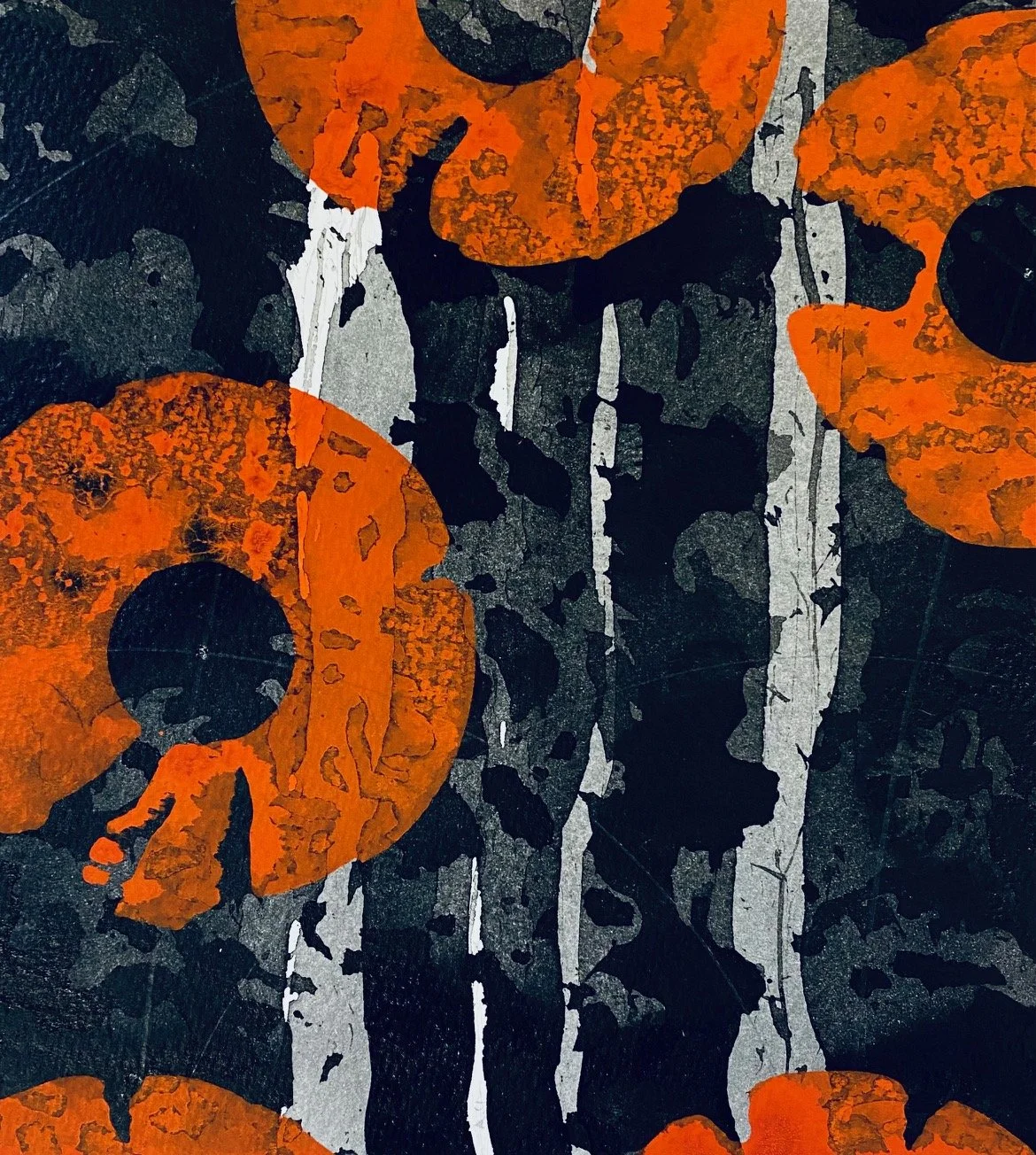 Tim Merrick, Oneiric Flowers, 24" x 20" (framed size), Pencil, Sumi Ink on Artist Perforated Paper, 2025
