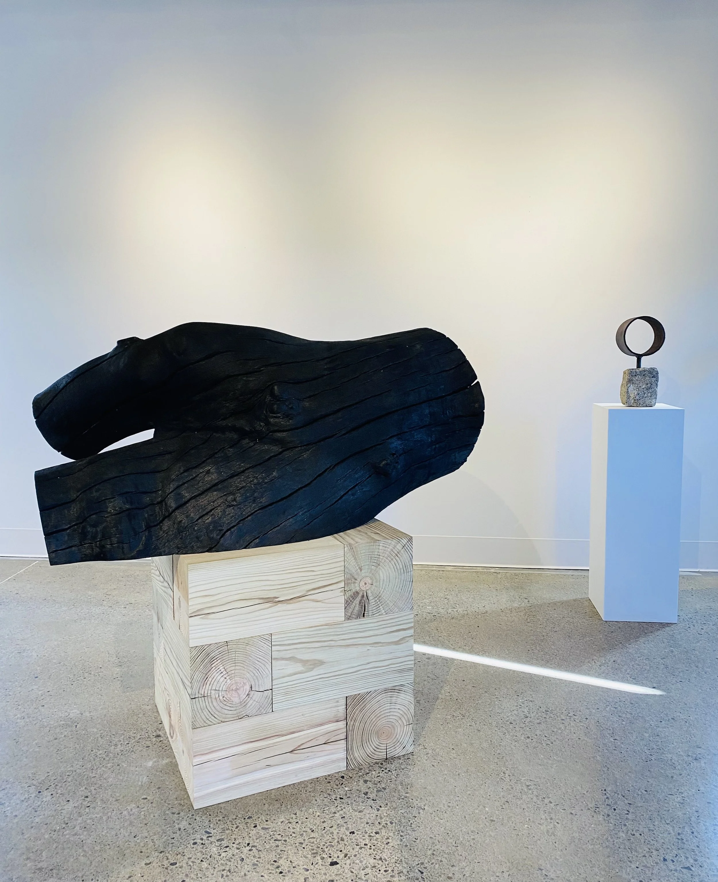 Jack Elliott, An(a), 50"w x 30"h x 25"d,
scorched white oak