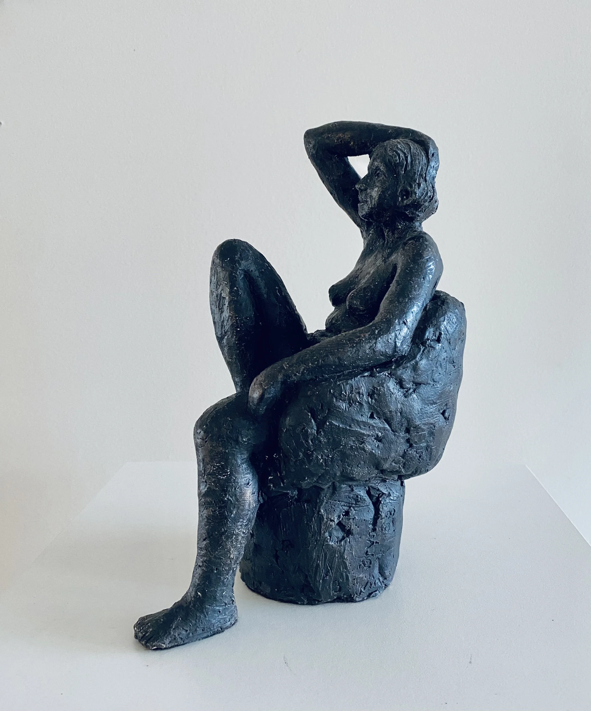 Bryna Silbert, Beautiful Italian, 9" x 4" x 6", clay + acrylic patina