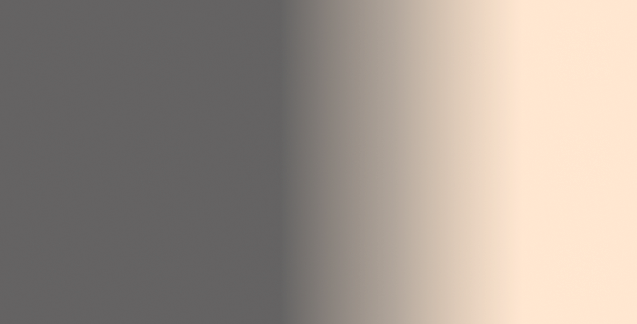 Bildet viser en gradient med en mørk farge på venstre side og en lysere, beige farge på høyre side.