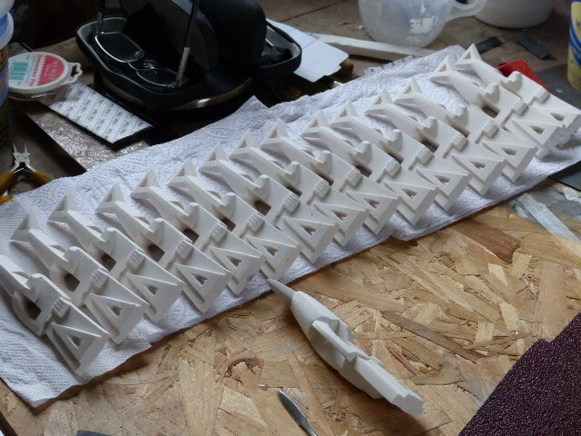 moulded Henri Gaudier  Brzeska replicas in progress