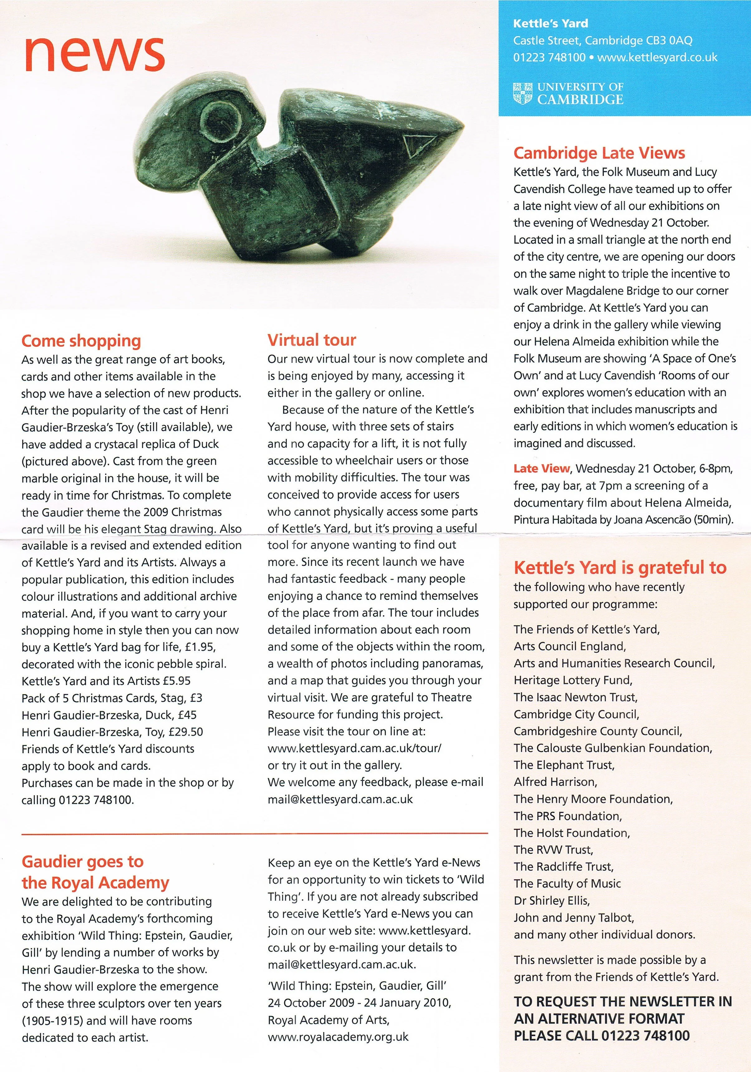 s replica of gaudier brzeska's Duck for kettle's yard.jpg