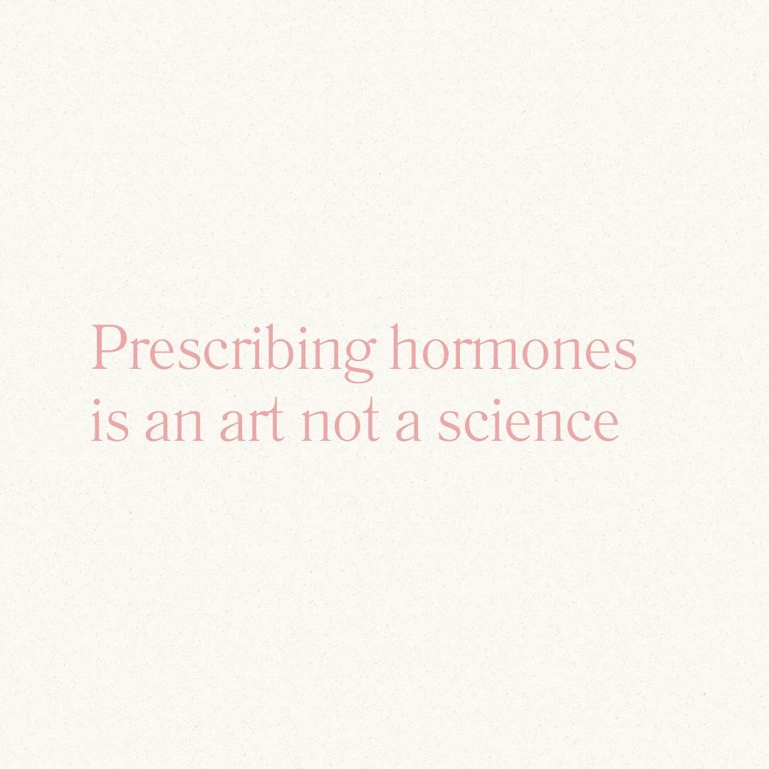 Prescribing hormones is an art not a science 

You might have heard this before but it really is. 

Before prescribing any sort of hormones there are so many things we need to consider 

What is happening with your period , is it regular, is it heavi