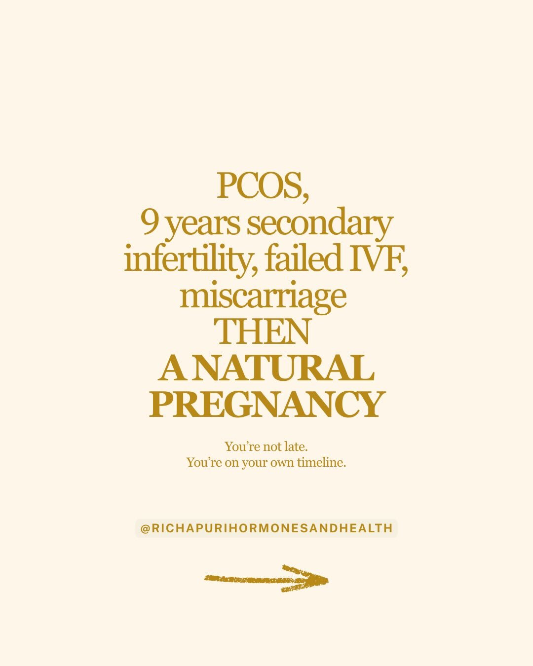 A fertility journey can sometimes feel all consuming and disheartening and IVF can come with its own challenges. 

Sometimes taking a step back and prioritizing your own health and wellbeing can be the best thing you can do for yourself. 

PCOS is an