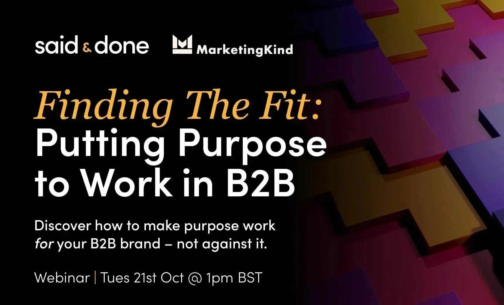 Putting purpose to work for B2B brands