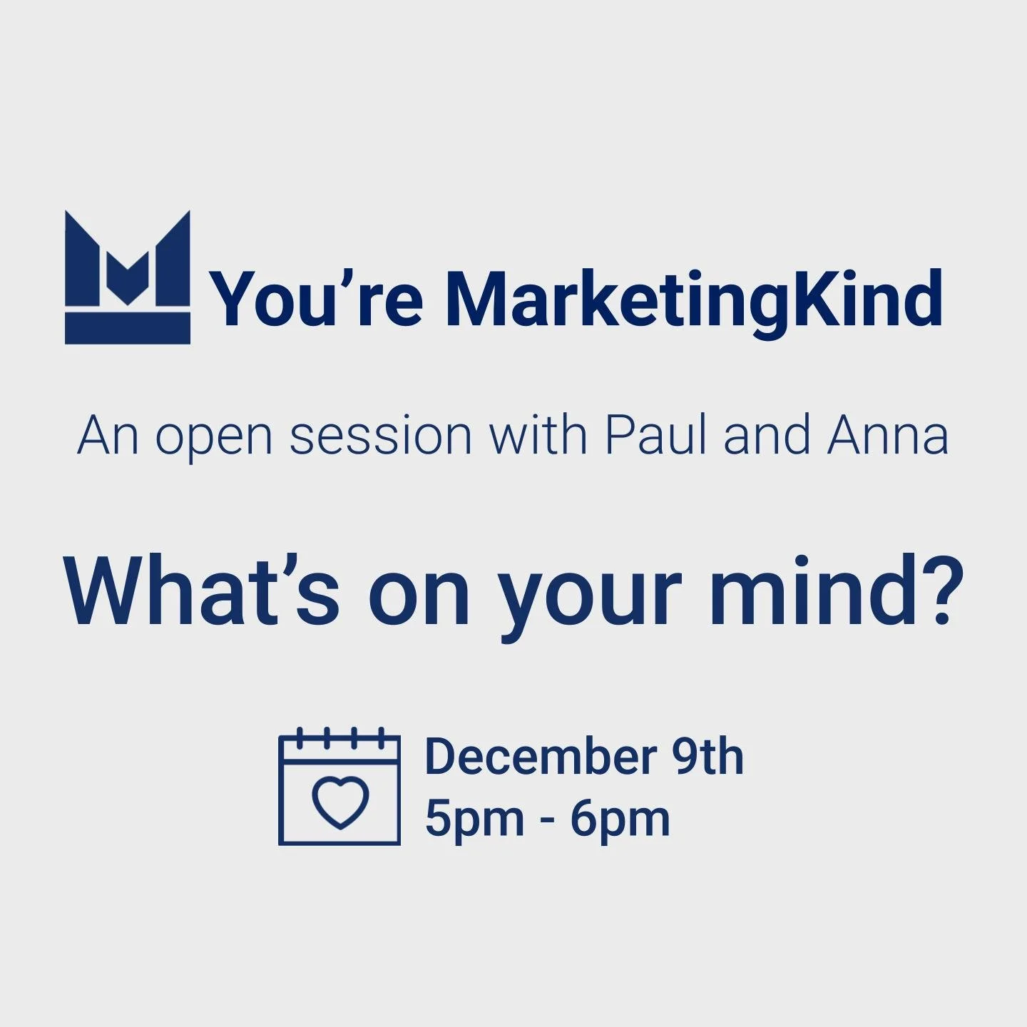 You're MarketingKind with Paul and Anna