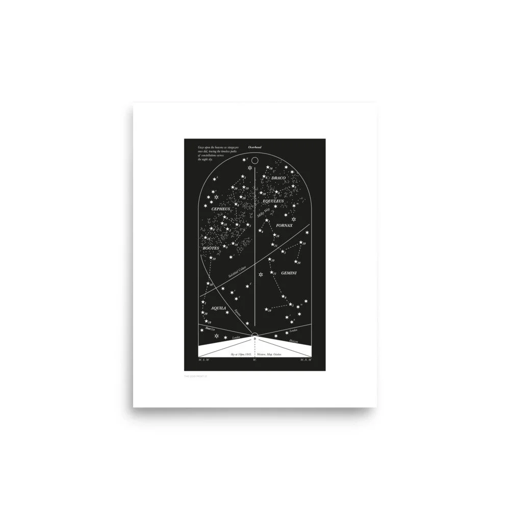 Star Path Print | Hidden Message