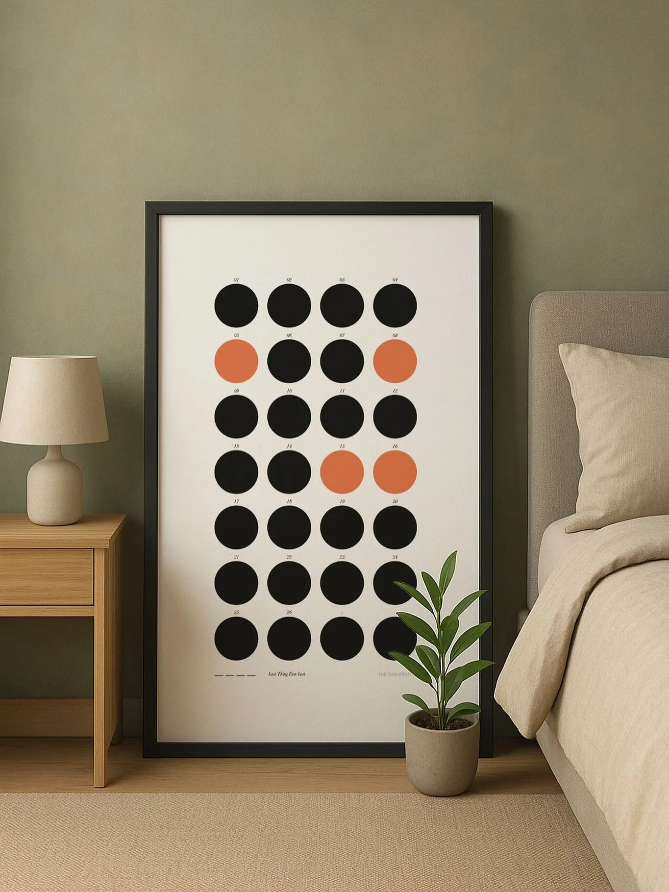 Our Hidden Dots prints conceal secret messages in every pattern &mdash; minimalist, curious, and a little bit odd.
 Can you decode the design?

#HiddenDots #TheOddPrintCo #MinimalistDesign #SecretArt #GraphicPrints #ModernArt #WallArtGoals