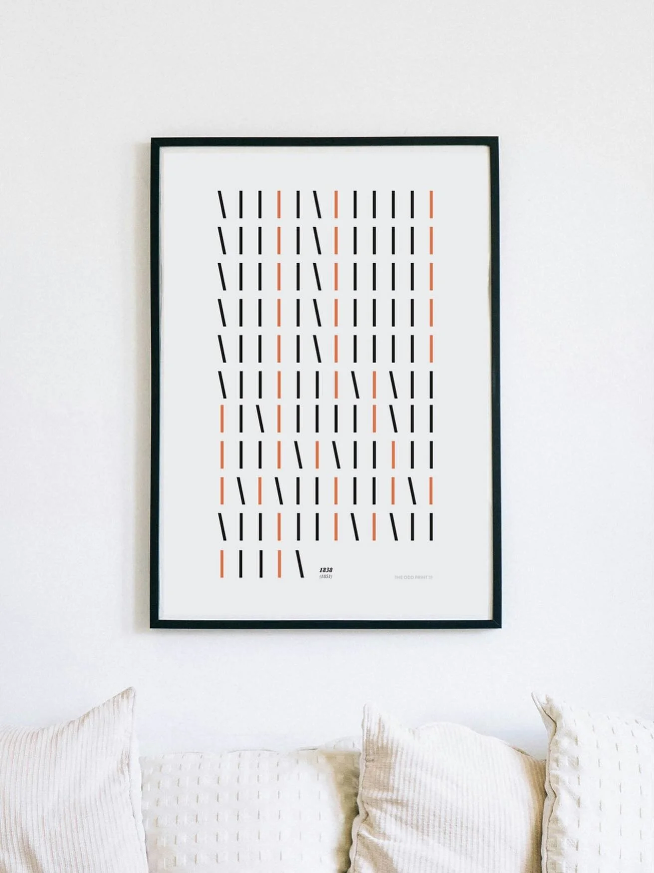 Tilt you head and pause for in our new Slight Lean print. The Odd Print Co prints conceal secret messages in every pattern &mdash; minimalist, curious, and a little bit odd.
 Can you decode the design?

#HiddenDots #TheOddPrintCo #MinimalistDesign #S