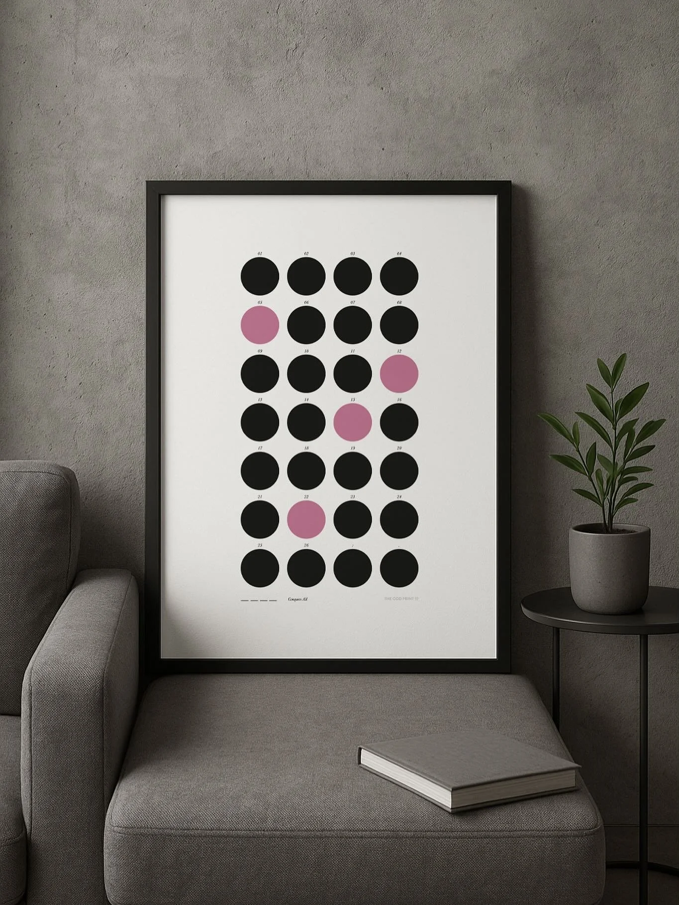 Discover The Odd Print Co&rsquo;s Hidden Dots series, minimalist graphic prints that hide secret messages within artful dot patterns.
 Perfect for curious minds, design lovers, and those who love a little mystery on their walls.

#TheOddPrintCo #Hidd