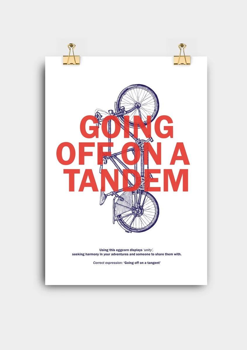 Off on a Tandem Screenprint