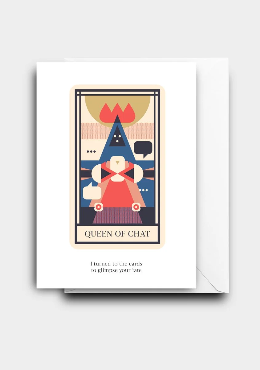 Queen of Chat Card