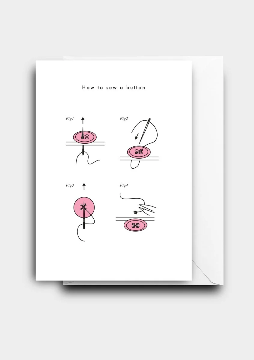 Sew a Button Card