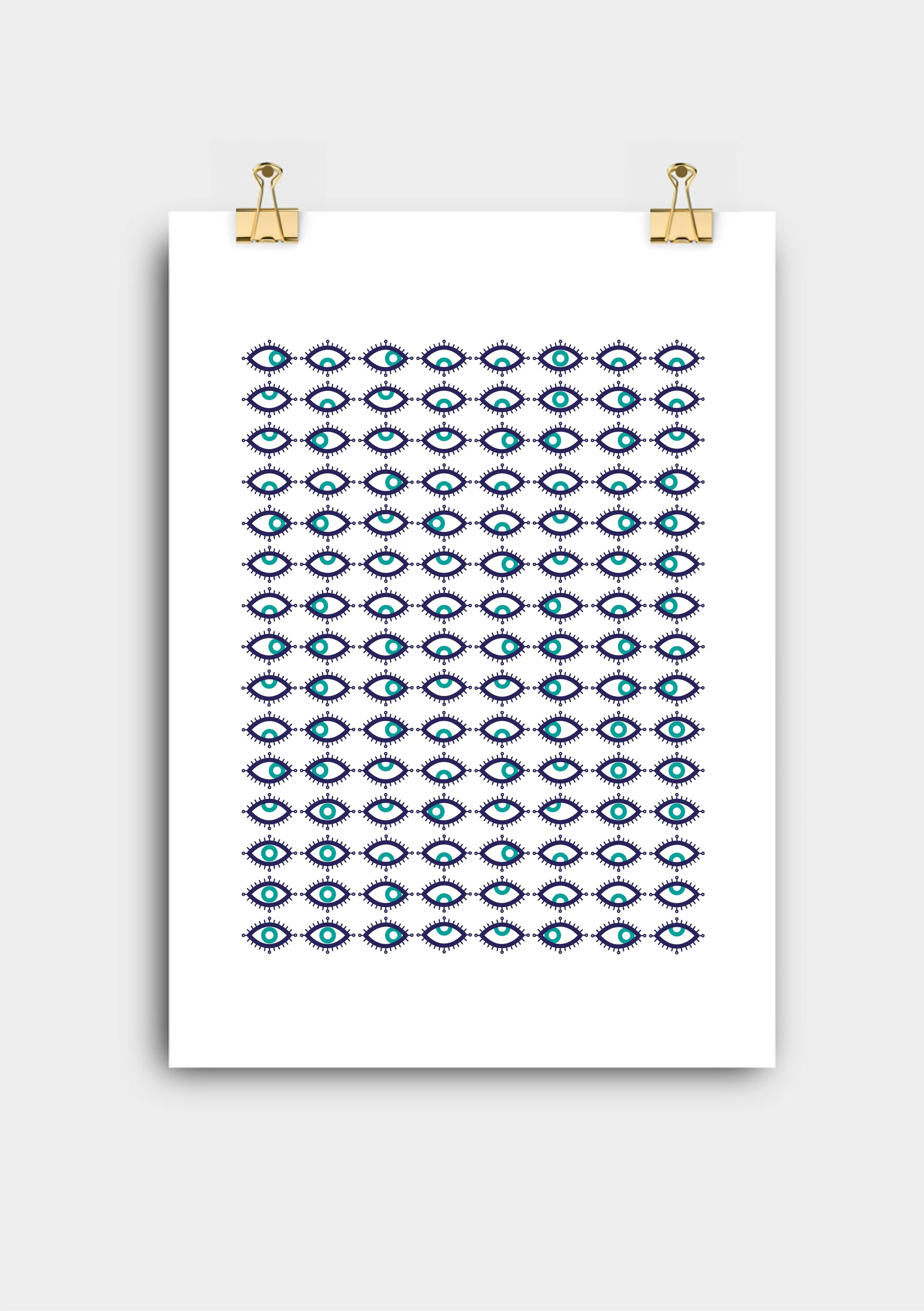 Only Eyes Screenprint | Hidden Message