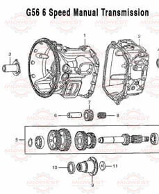thumbnail image 2 of USA Standard Gear G56 Manual Transmission 2nd Clutch Gear ZMG56-28A 2 of 6