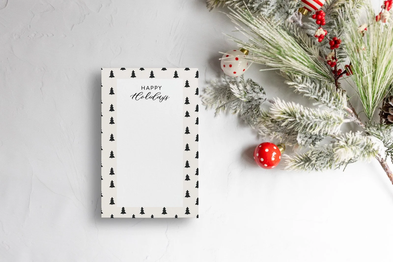 Happy Holidays Notepad