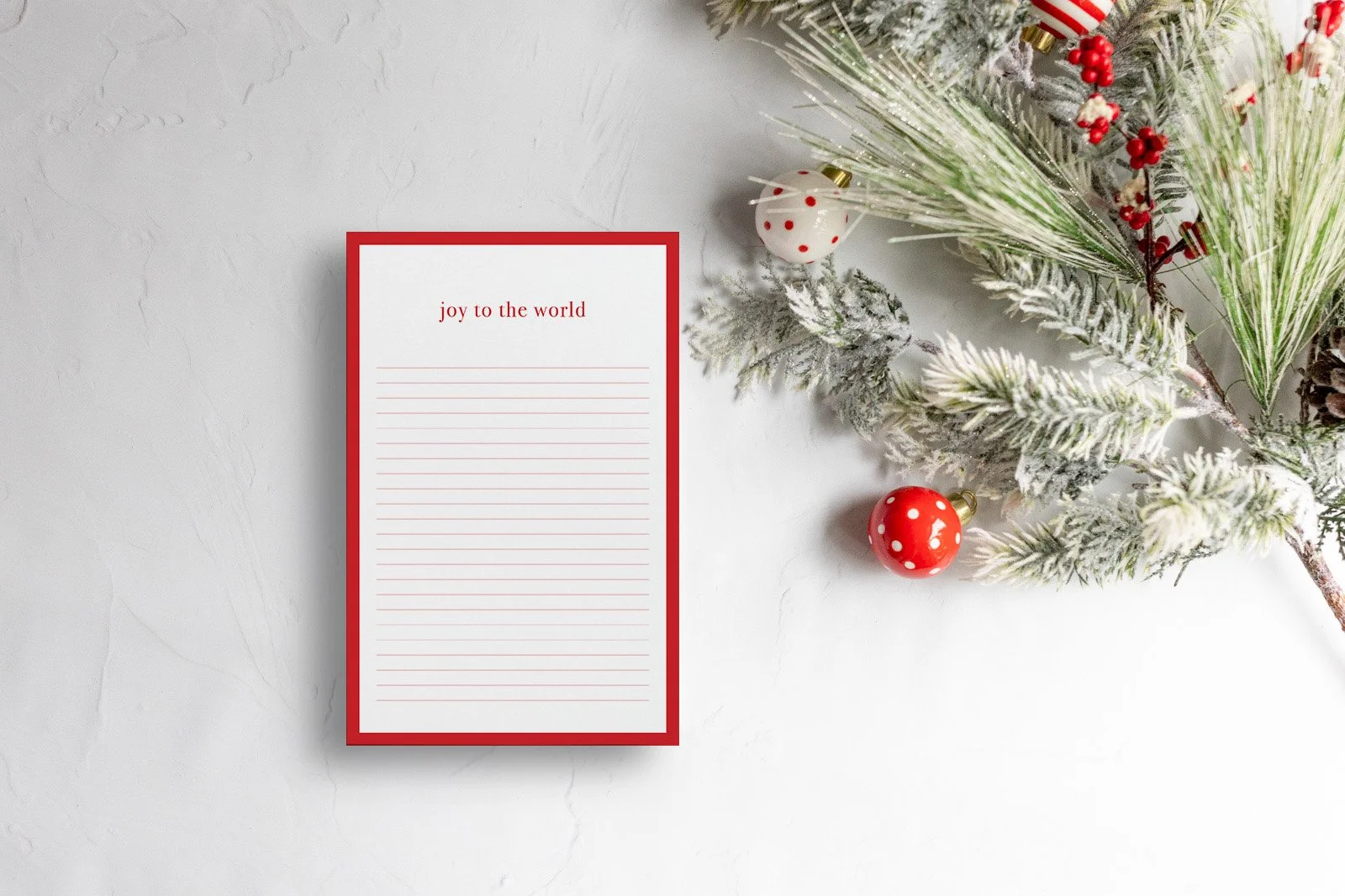 Joy to The World Notepad