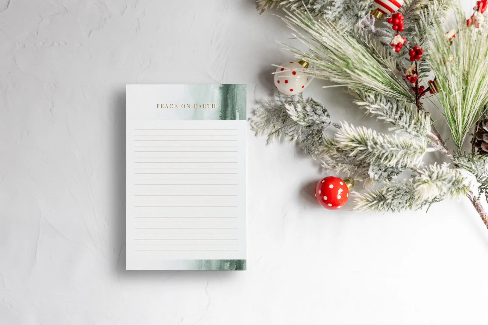 Peace On Earth Notepad